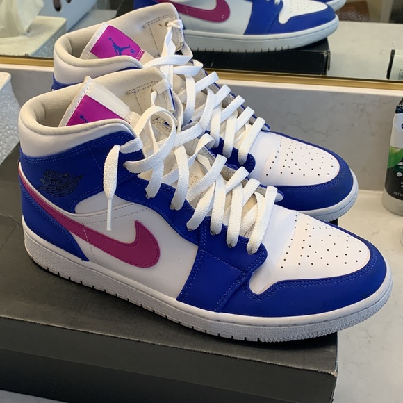 Jordan Other - Air Jordan 1 Mid Hyper Royal/Hyper Violet Men's Sneaker